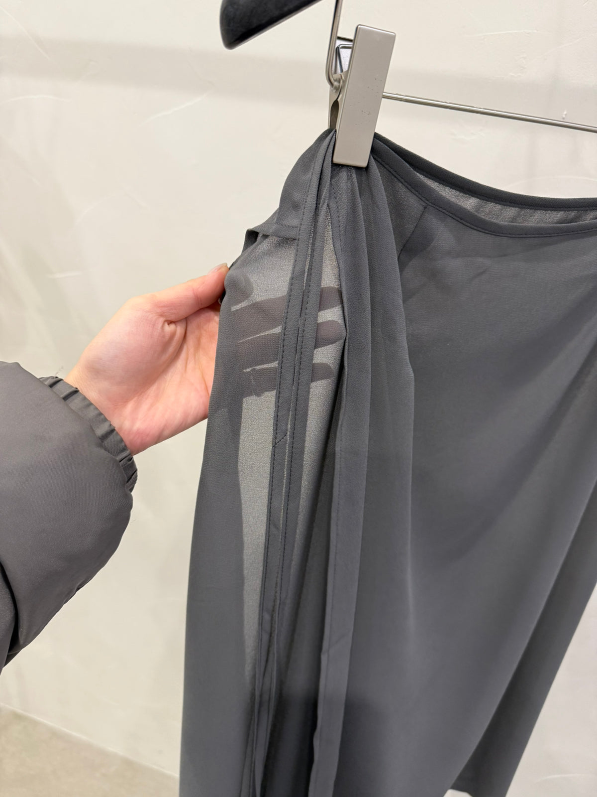 LACHER Chic Sheer Tulle Layering Skirt - Versatile Mesh Skirt Extender for Spring Street Style