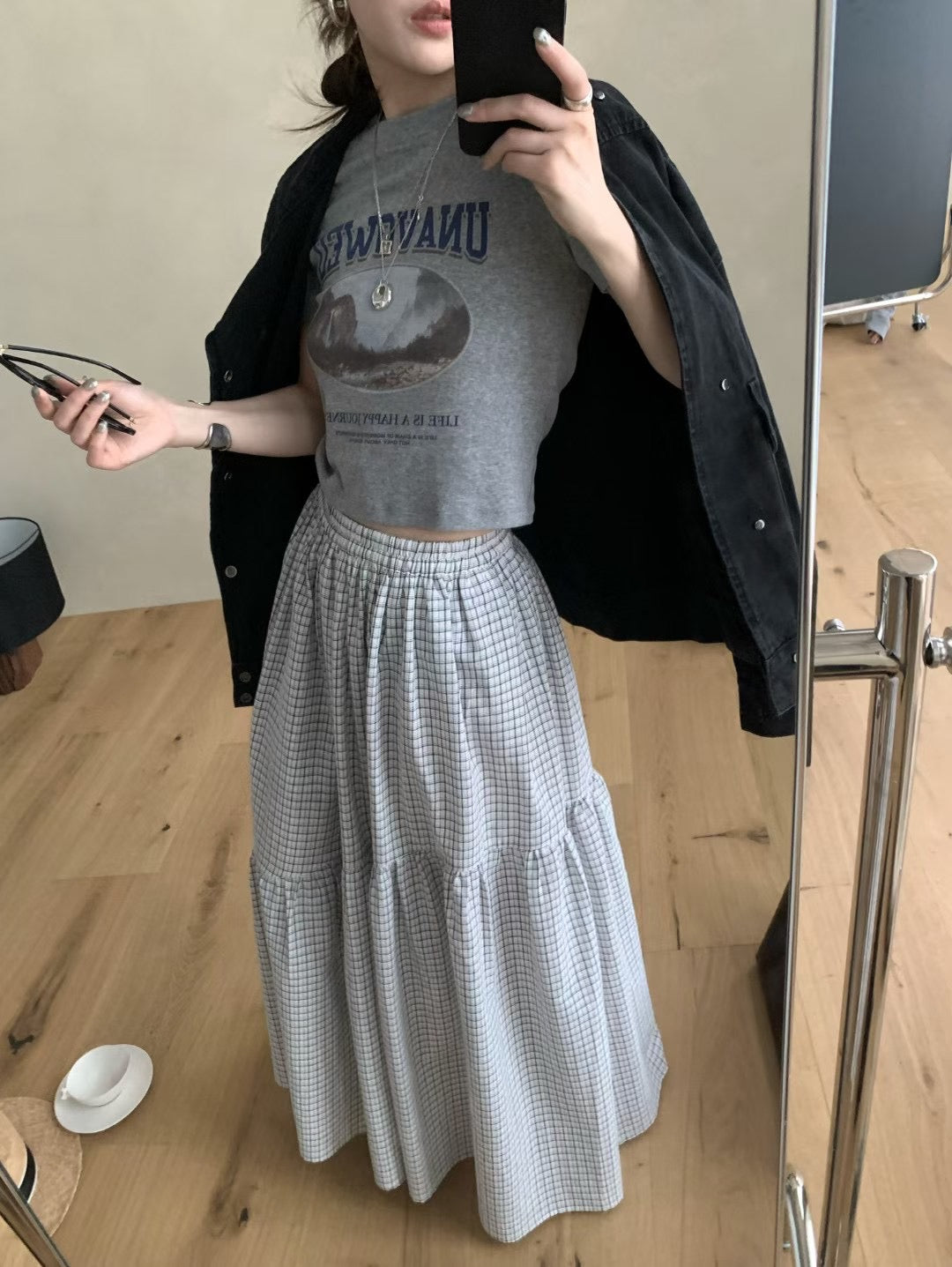 LACHER Vintage Graphic Crop T-Shirt - Retro Printed Casual Cotton Short Sleeve Tee for Women