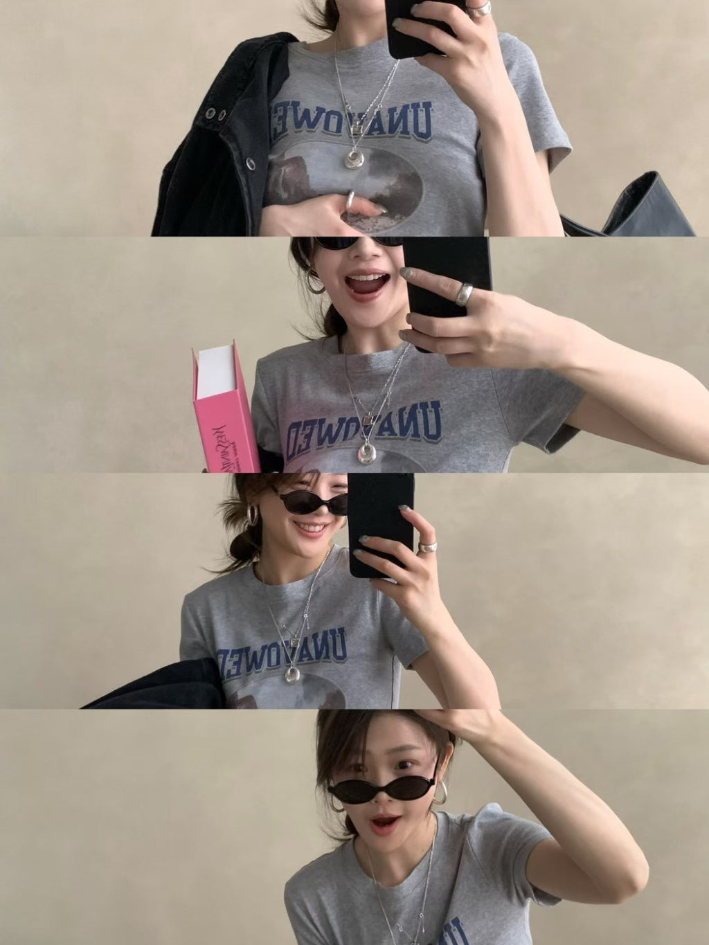 LACHER Vintage Graphic Crop T-Shirt - Retro Printed Casual Cotton Short Sleeve Tee for Women