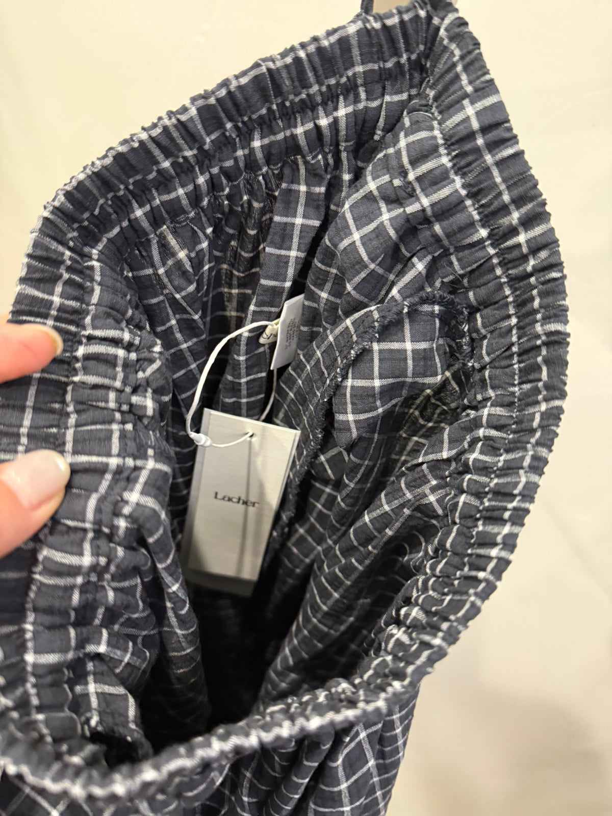 LACHER Designer Choice Plaid Maxi Skirt - Elegant A-Line Casual Long Skirt with Pockets