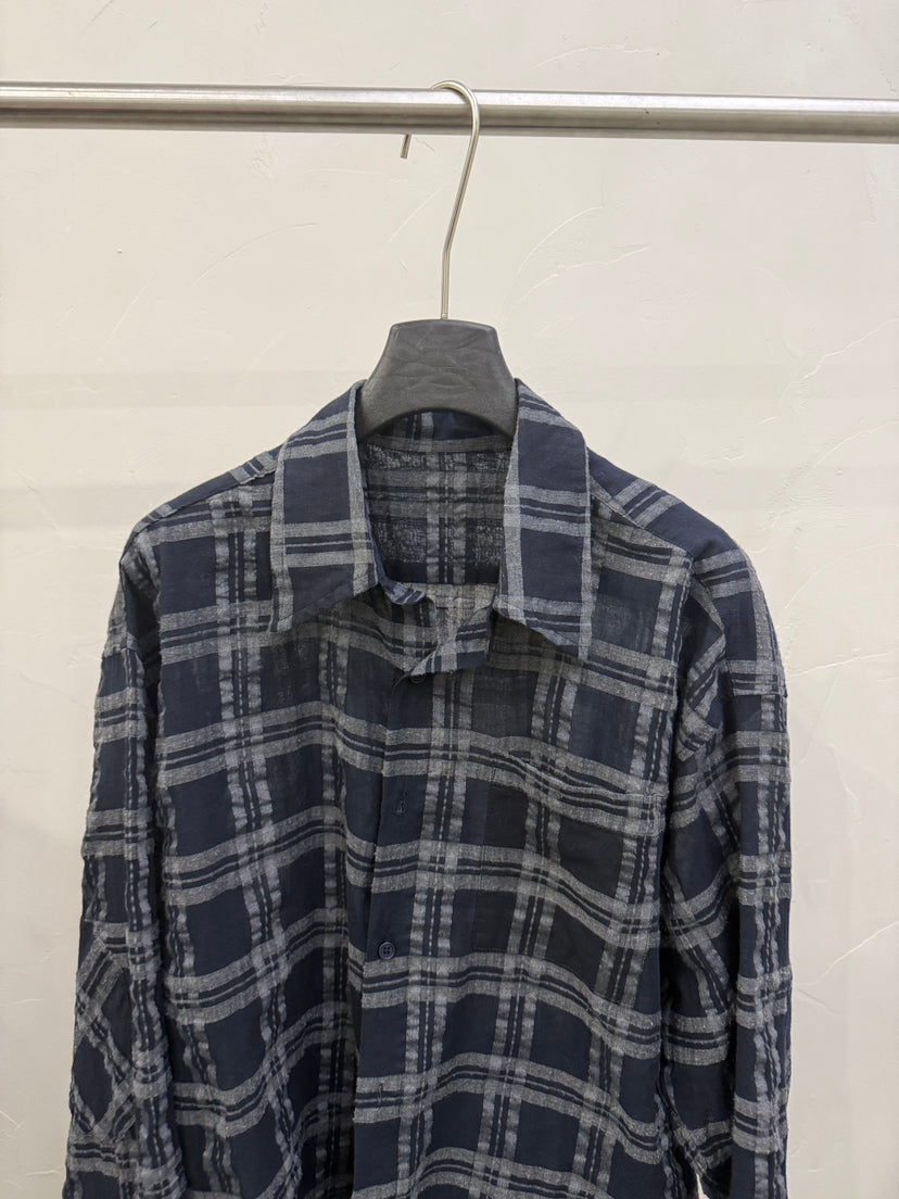 LACHER Women's Effortless Chic Plaid Shirt - Relaxed Fit Long Sleeve Button-Down Commuter Blouse