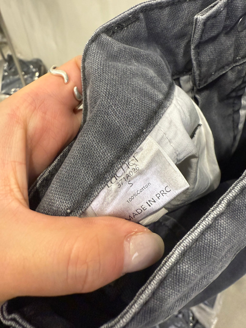 Little Red Book Trending! [LACHER] Best-selling Workwear Jeans! Cargo Style Loose Distressed Wash Straight Leg Denim Pants 371A026# SYYY