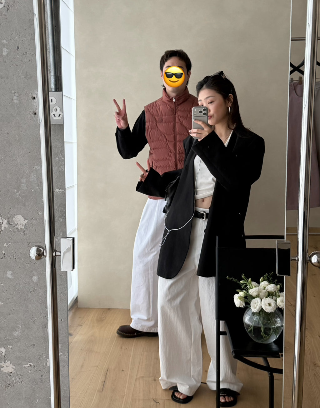 Women's High-Waisted Wide-Leg Straight Pants - Elegant Solid Color Slimming Leisure Trousers