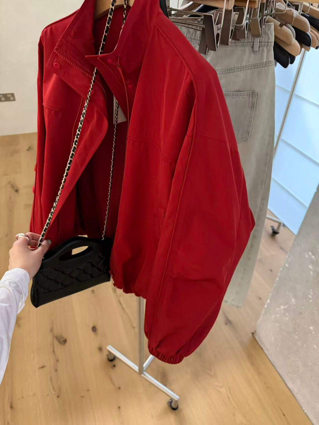 LACHER Minimalist Workwear Stand Collar Loose Short Jacket - Trending Winter Essential