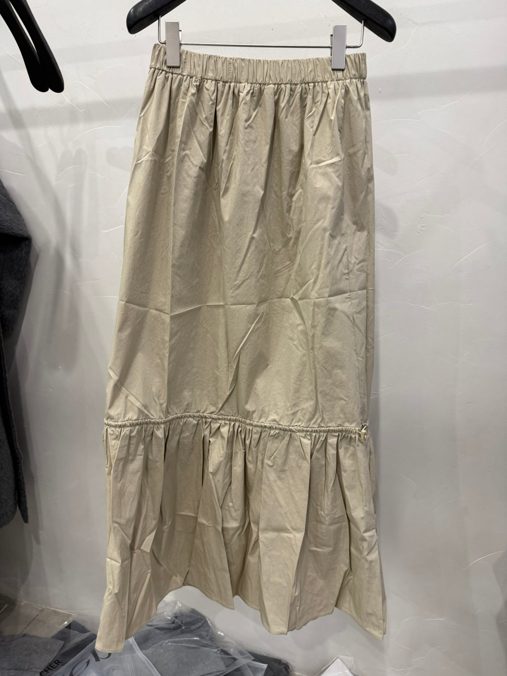 LACHER Elegant Adjustable Drawstring Midi Skirt - Slimming A-Line Fashionable Casual Skirt