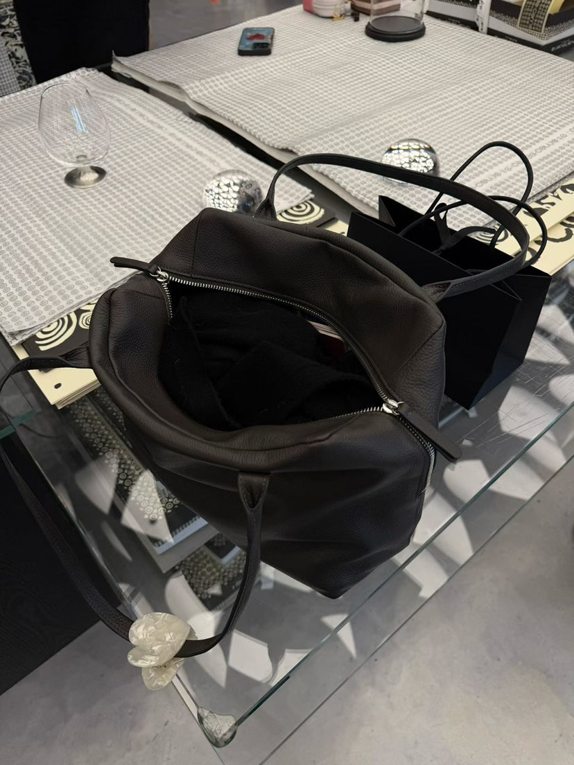 LACHER Minimalist Designer High-End Heavy Work Shoulder Bag