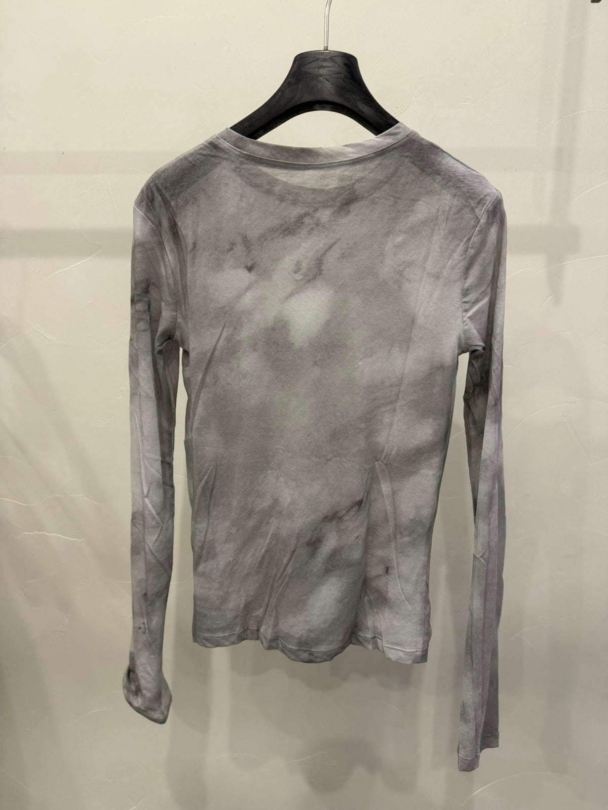 LACHER Trending Women's Tie-Dye Round Neck Long Sleeve T-Shirt - Loose Fit Versatile Spring Top