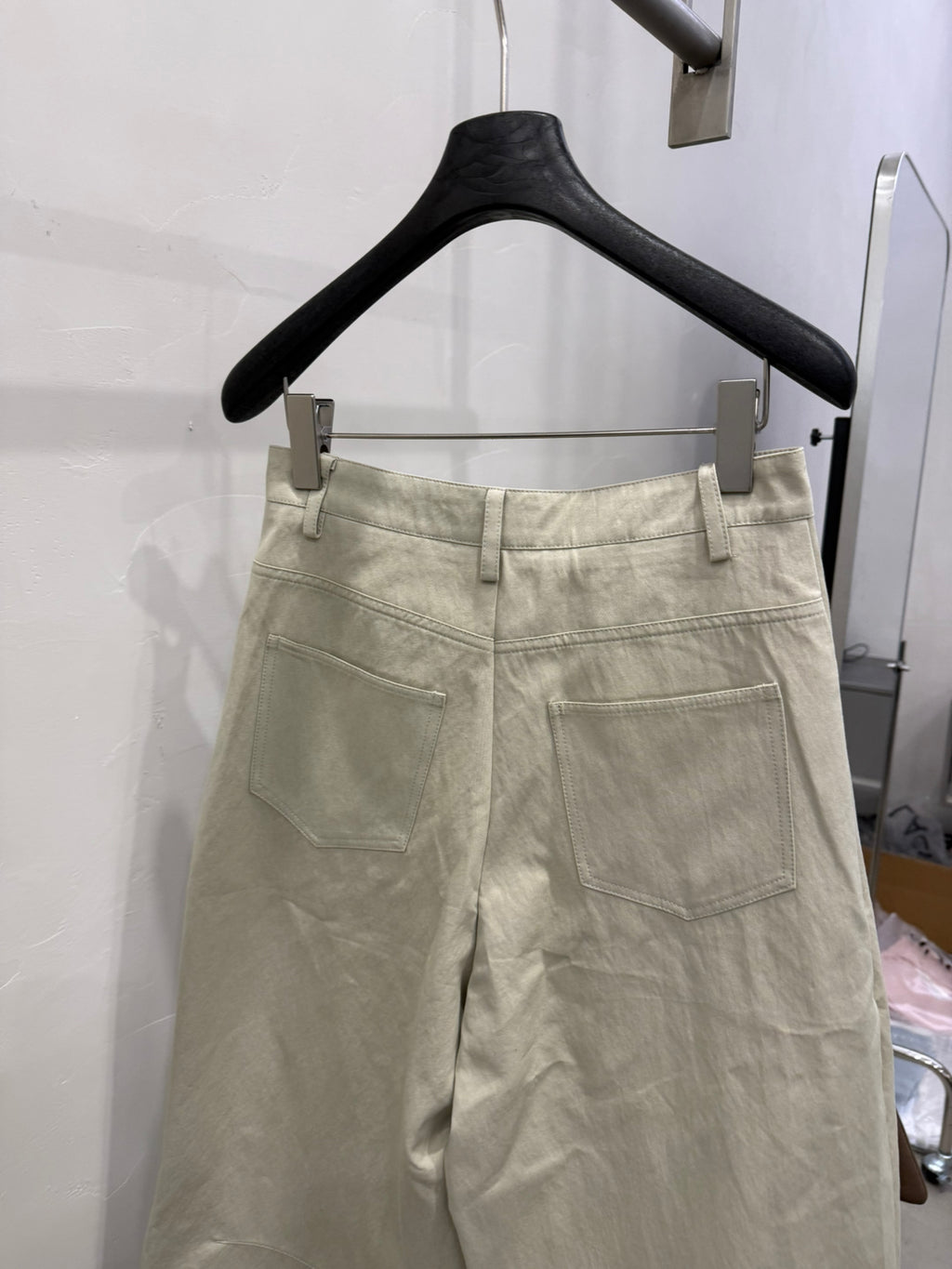 Women's High-Waisted Wide-Leg Straight Pants - Elegant Solid Color Slimming Leisure Trousers