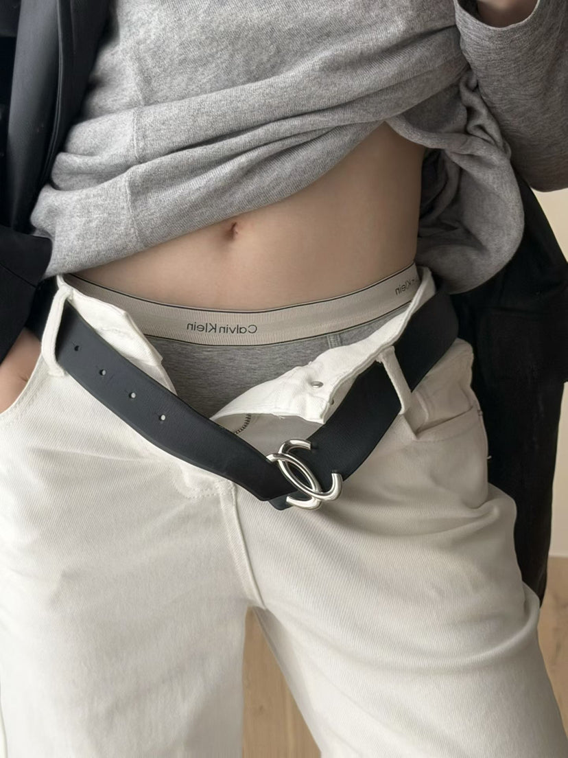 Women's High-Waisted Slimming Flare Jeans - Elegant Spring Solid Color Washed Denim Trousers