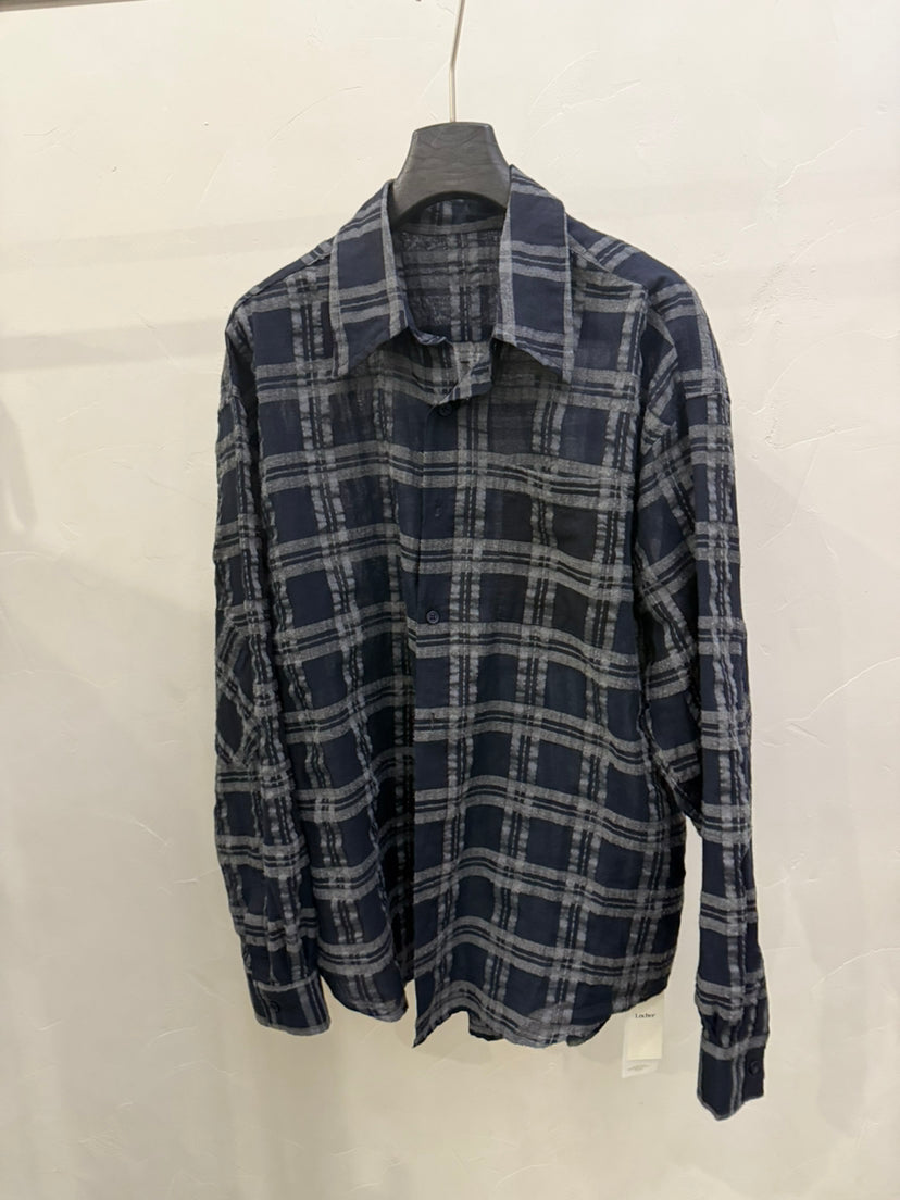 LACHER Women's Effortless Chic Plaid Shirt - Relaxed Fit Long Sleeve Button-Down Commuter Blouse