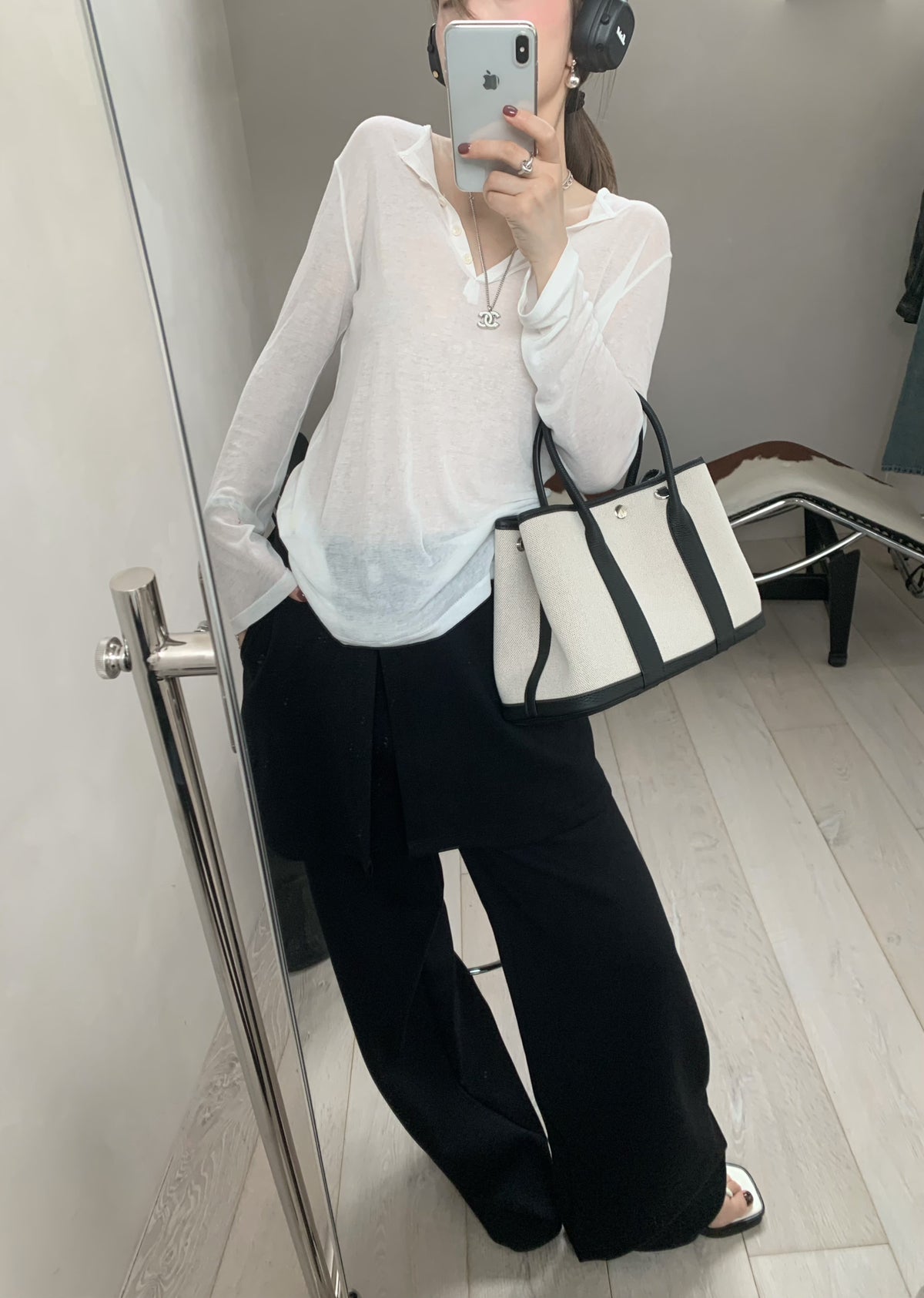 Premium Korean Style V-Neck Long Sleeve Basic Top - Elegant Loose Fit Autumn Blouse