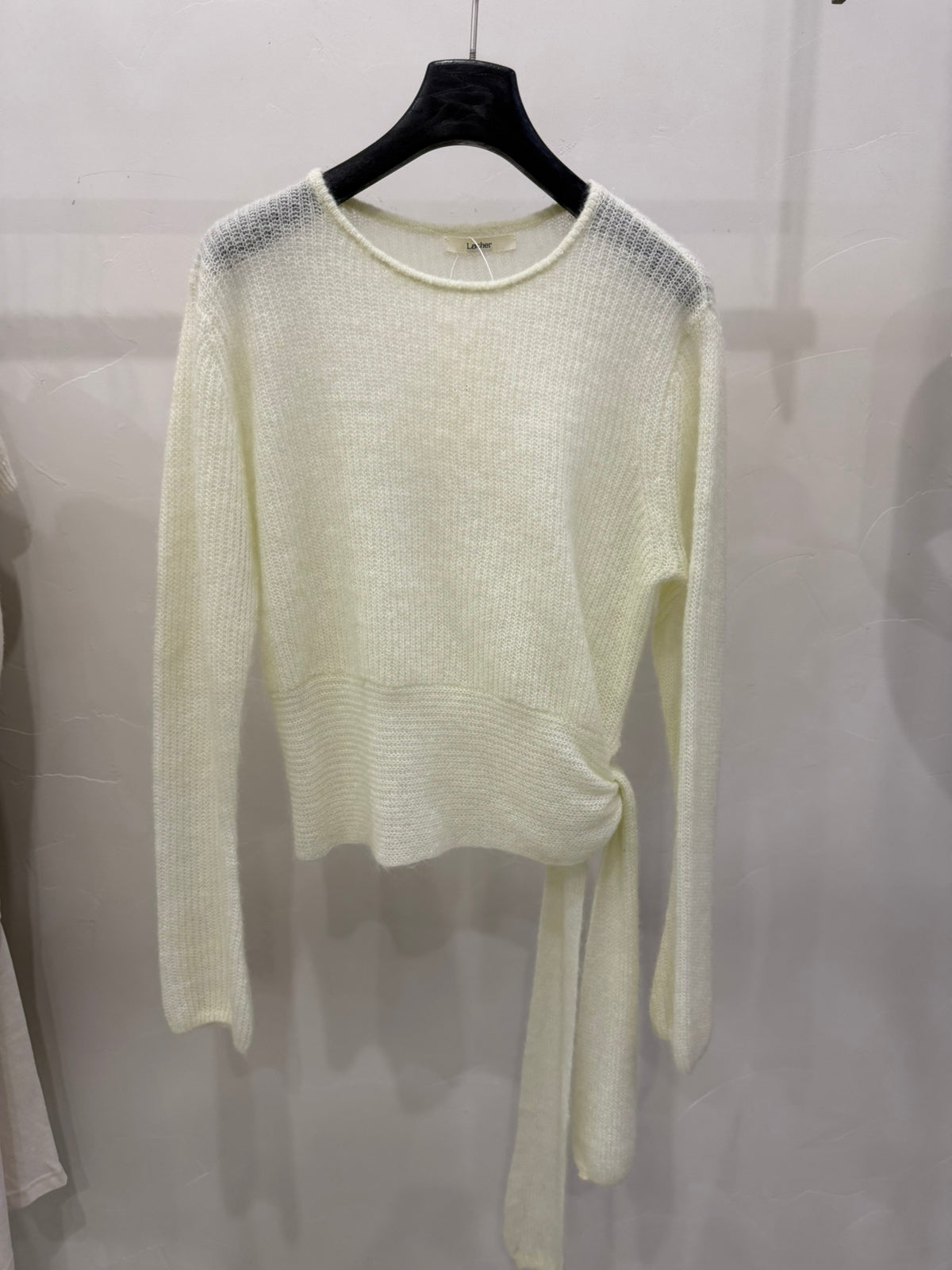 LACHER Chic Hem-Tie Knit Sweater - Soft Skin-Friendly Spring Pullover