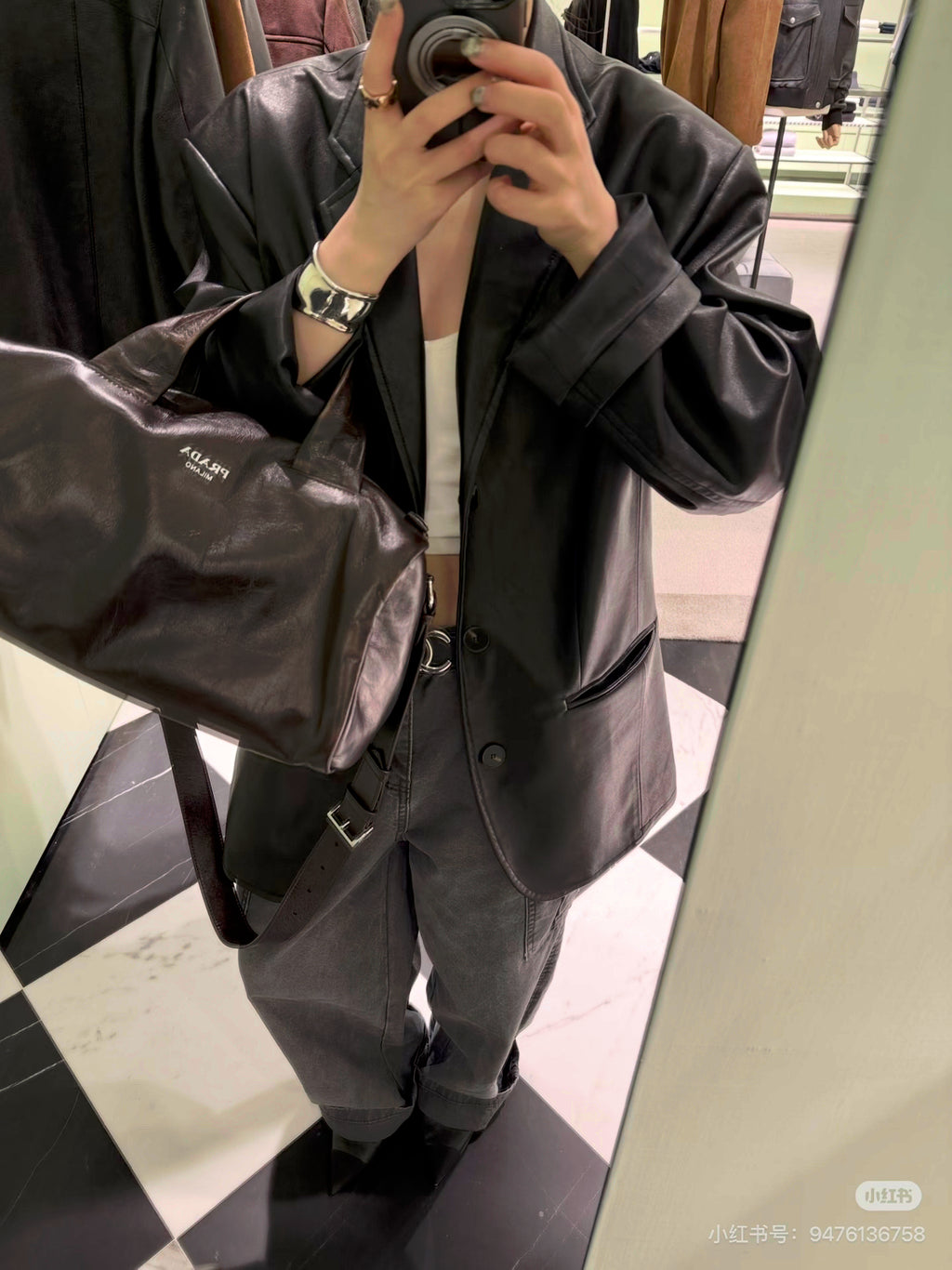 Little Red Book Trending! [LACHER] Best-selling Workwear Jeans! Cargo Style Loose Distressed Wash Straight Leg Denim Pants 371A026# SYYY