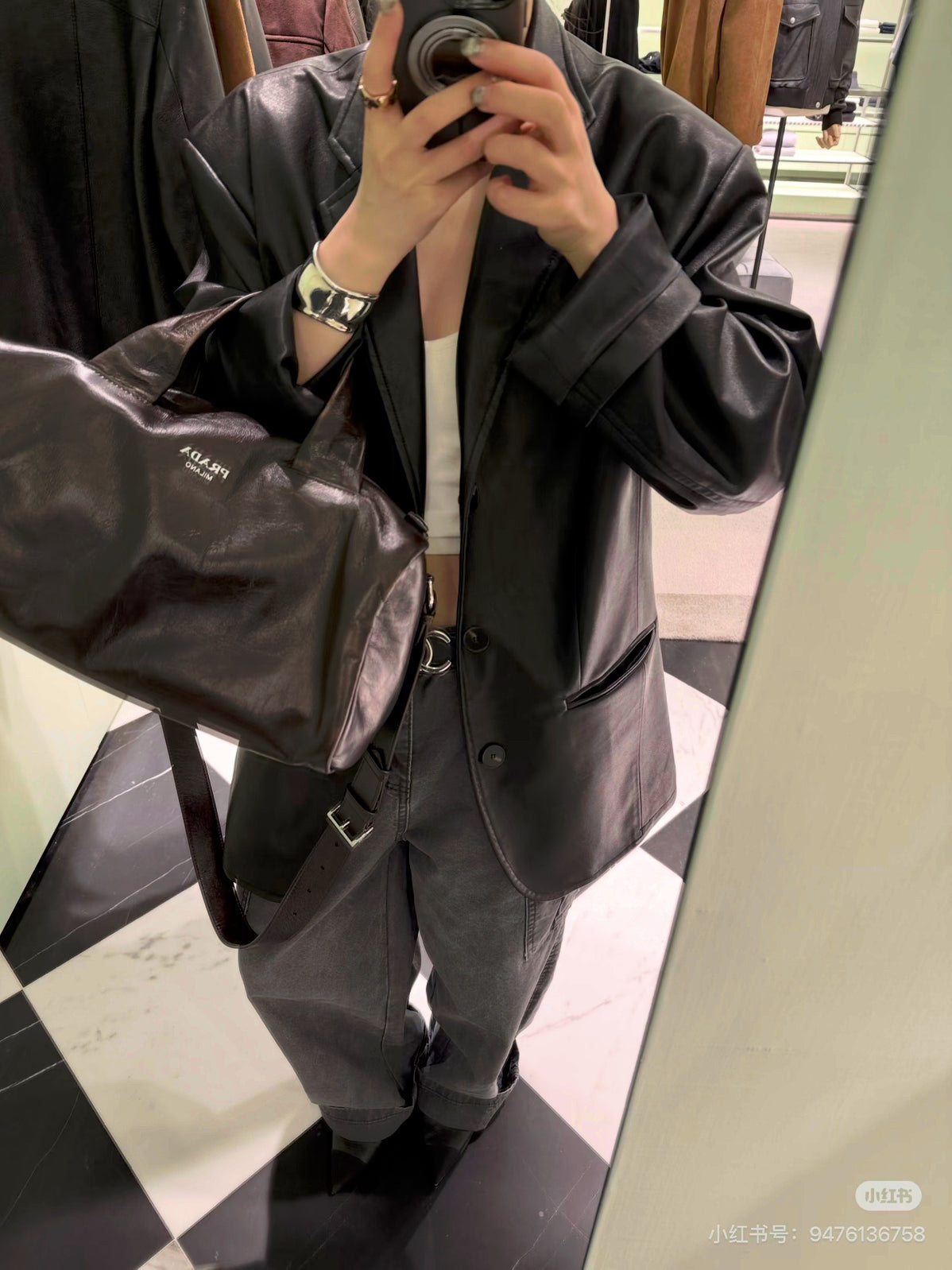 Little Red Book Trending! [LACHER] Best-selling Workwear Jeans! Cargo Style Loose Distressed Wash Straight Leg Denim Pants 371A026# SYYY