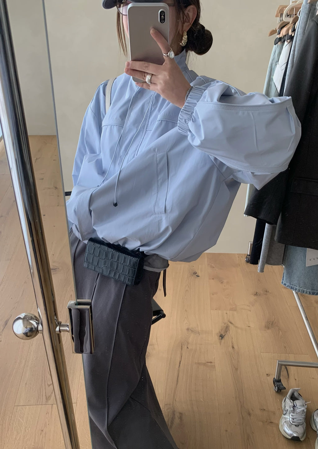 LACHER Minimalist Workwear Stand Collar Loose Short Jacket - Trending Winter Essential