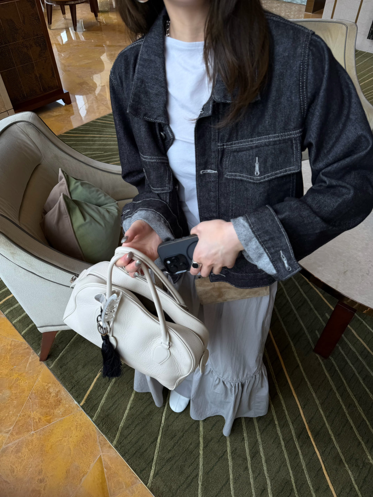 LACHER Vintage Washed Versatile Denim Jacket - Women's Fashion Trending Outerwear