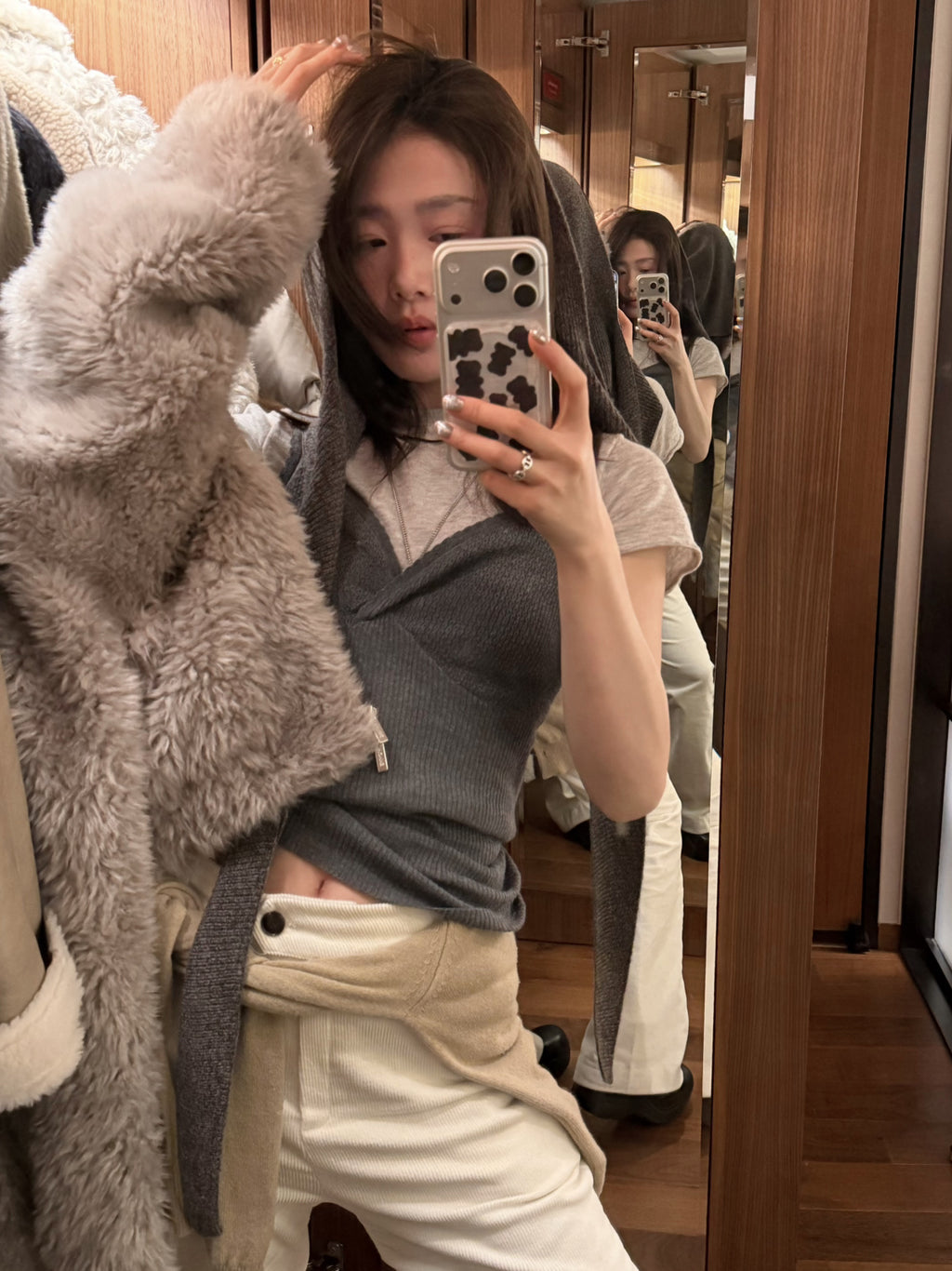 LACHER Miu-Style Petal Lace Camisole Cropped Summer Tank Top