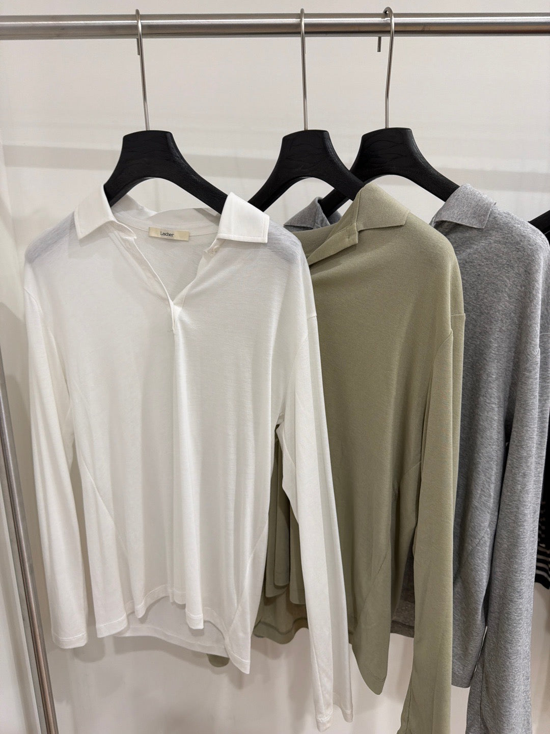 Women's Premium Minimalist Long Sleeve POLO Shirt - Elegant Loose Fit Casual Blouse