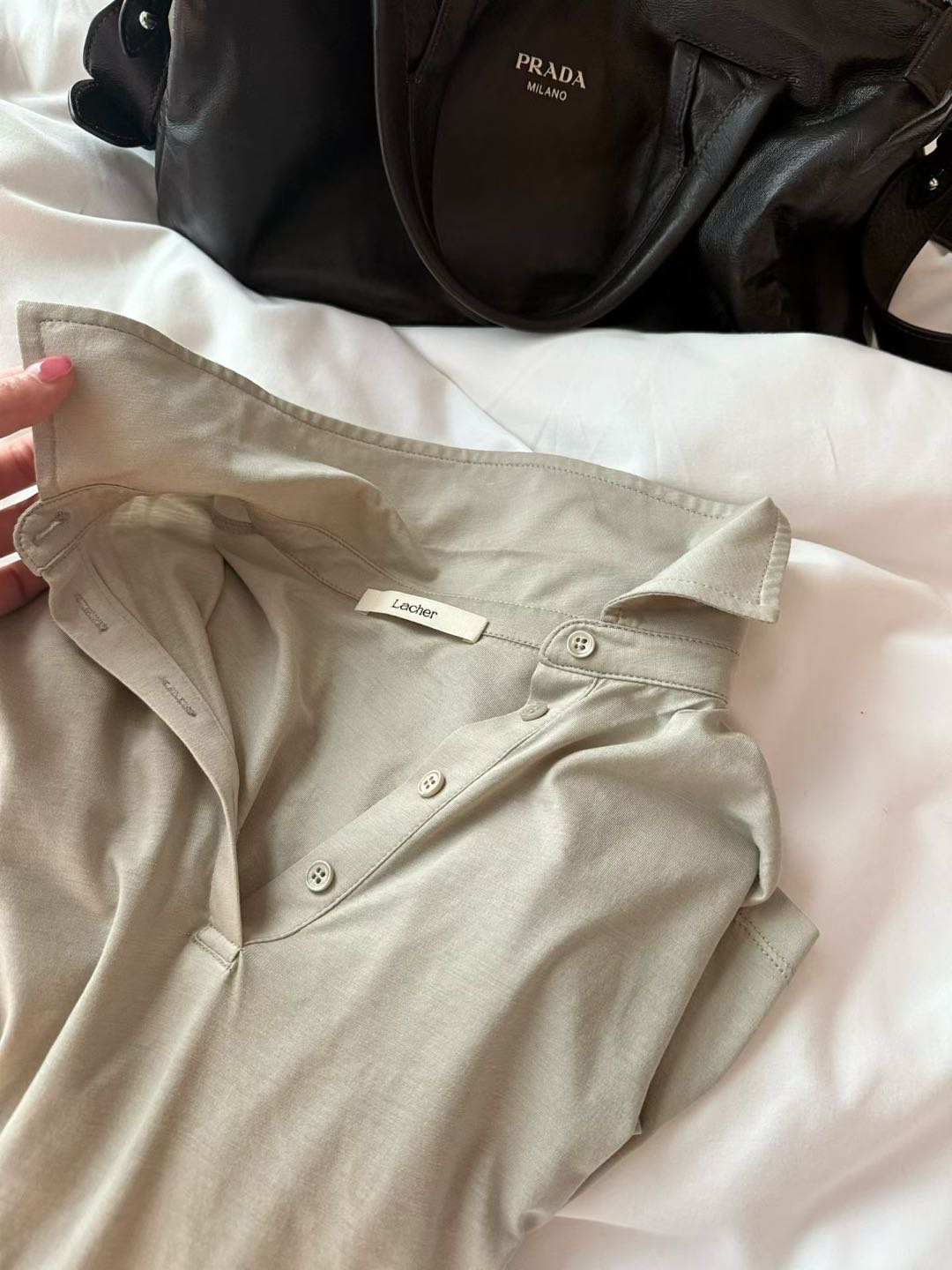 Women's Premium Minimalist Long Sleeve POLO Shirt - Elegant Loose Fit Casual Blouse