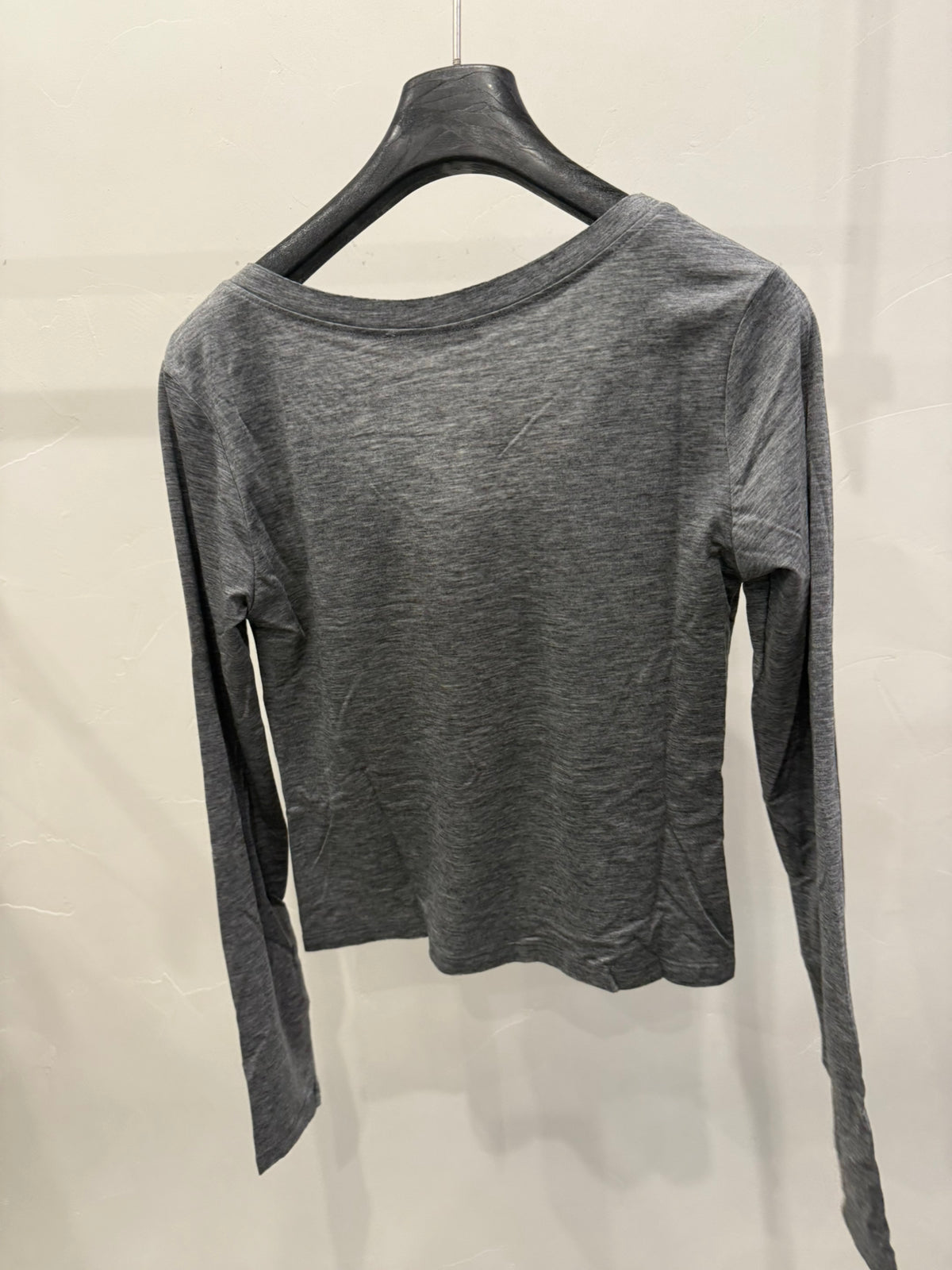 LACHER Premium Wool Blend U-Neck Slim Fit Long Sleeve T-Shirt - Minimalist Elegant Base Layer