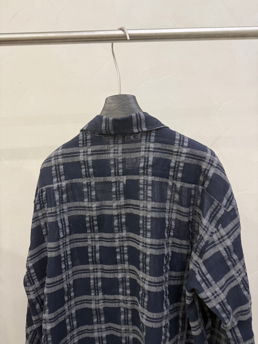 LACHER Women's Effortless Chic Plaid Shirt - Relaxed Fit Long Sleeve Button-Down Commuter Blouse