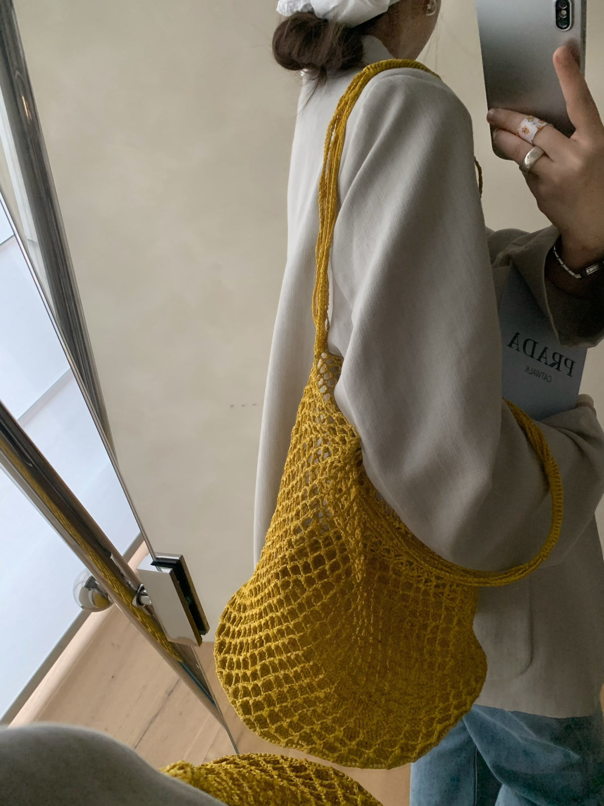 LACHER Women's Minimalist Business Casual Solid Color Blazer - Loose Fit Premium Texture