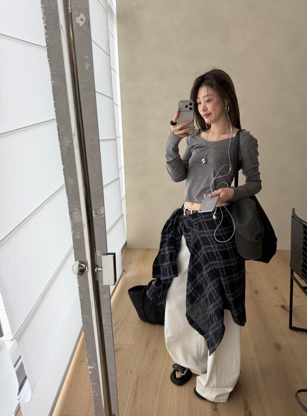 LACHER Premium Wool Blend U-Neck Slim Fit Long Sleeve T-Shirt - Minimalist Elegant Base Layer