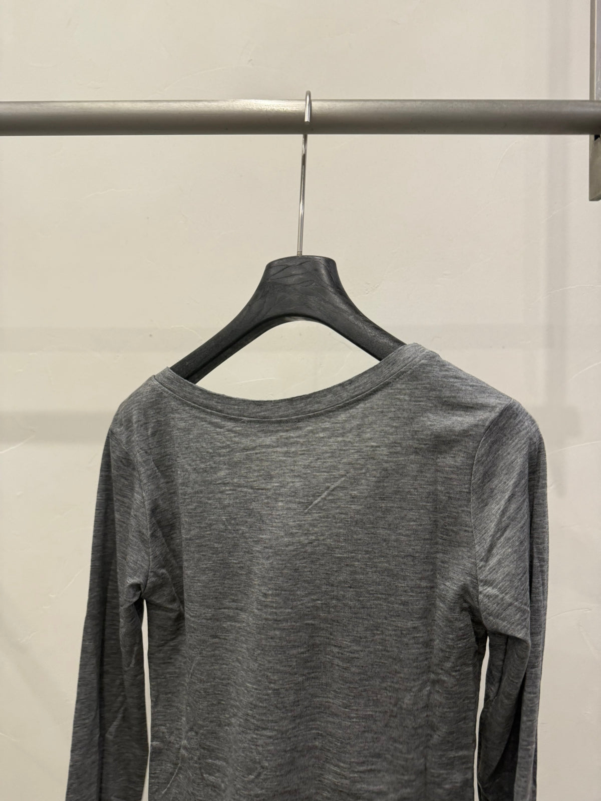 LACHER Premium Wool Blend U-Neck Slim Fit Long Sleeve T-Shirt - Minimalist Elegant Base Layer