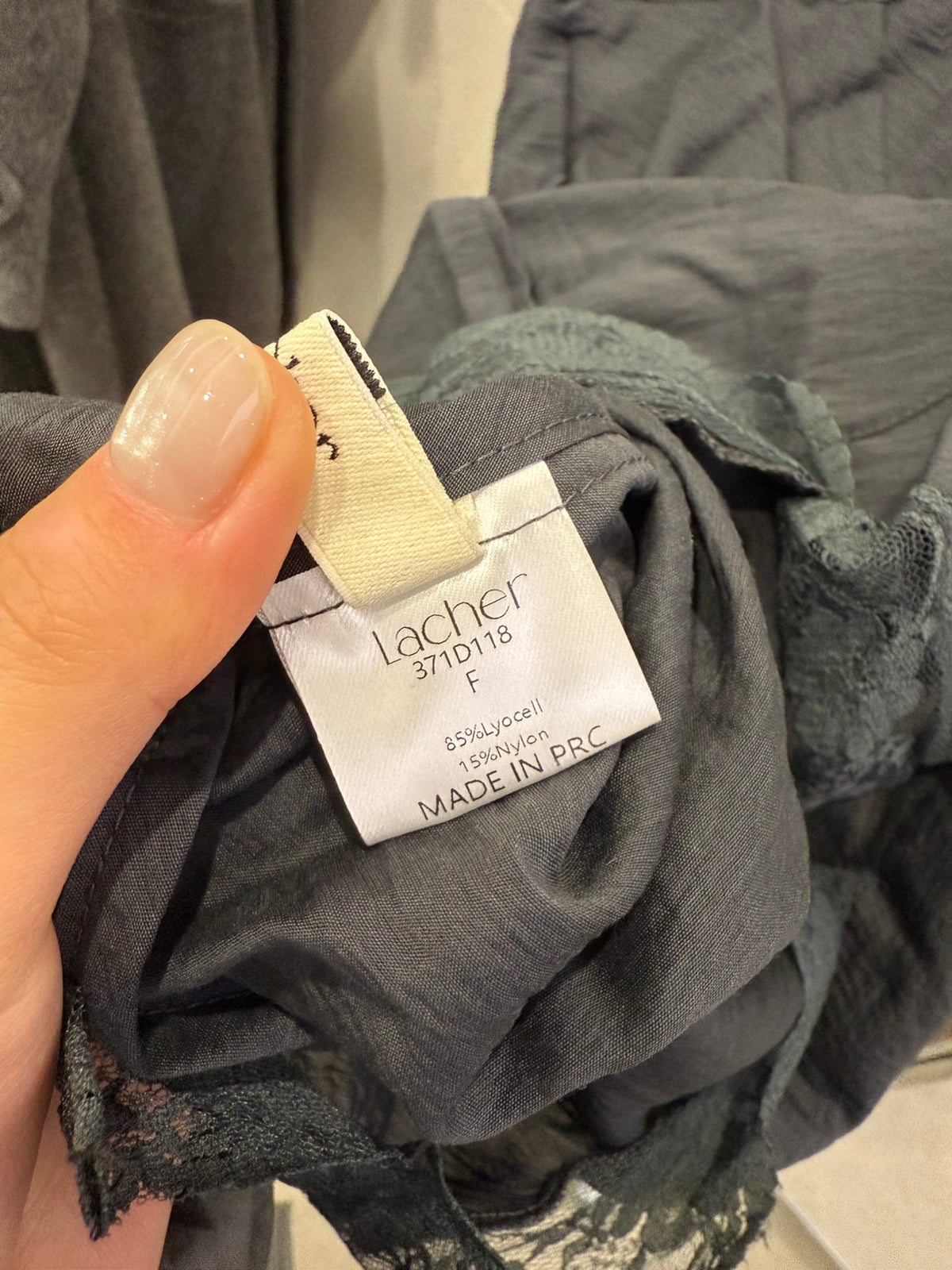 LACHER Elegant Lace Splicing Cami Dress - Versatile Solid Color Midi Slip Dress