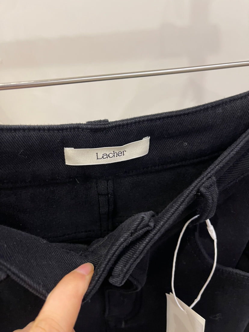 LACHER Women's High-Waist Fleece-Lined Straight-Leg Jeans Slimming Winter Denim