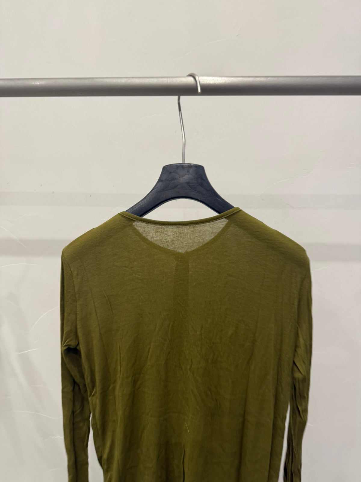 Xiaohongshu Trending! [LACHER] 6-Color High-Twist Yarn Base Layer Revival! New Colors Added, Viral Bestseller Returns! Minimalist Versatile Solid Color Base Layer Long-Sleeve T-Shirt 371D069# SYYY