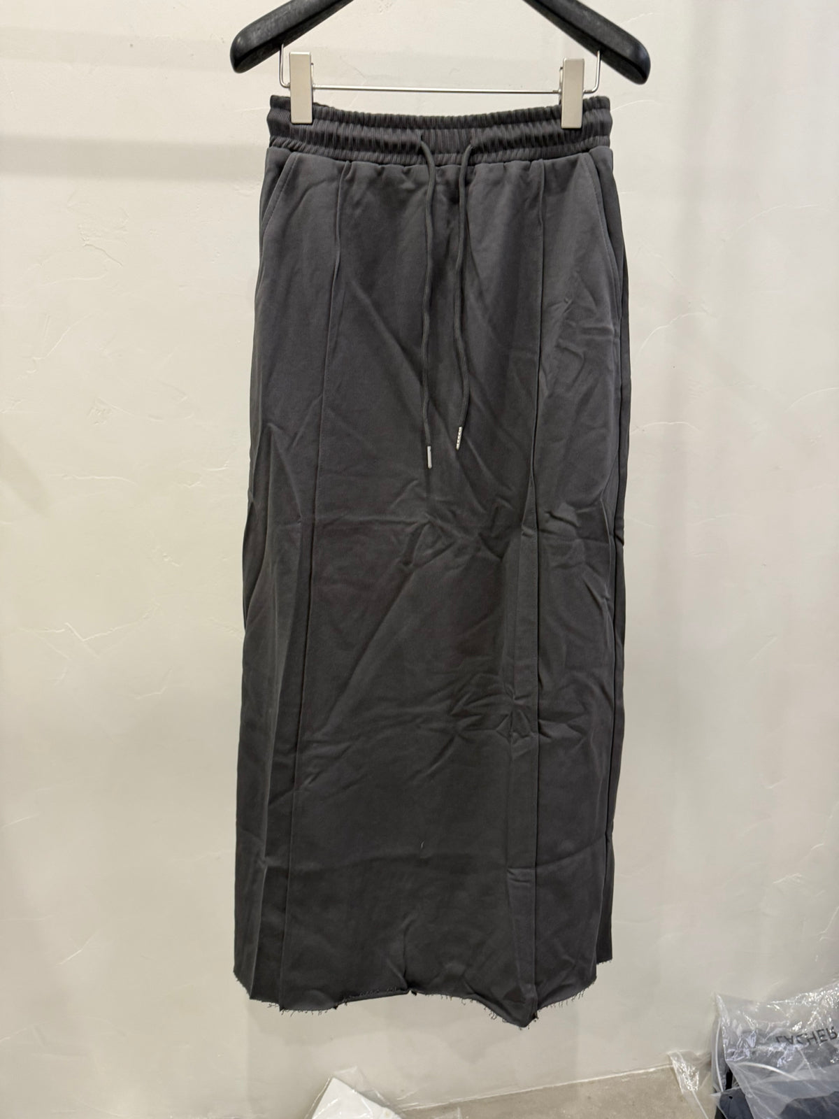 LACHER Casual High-Waist Slit Elastic Waist Maxi Skirt - Versatile A-Line Loose Fit