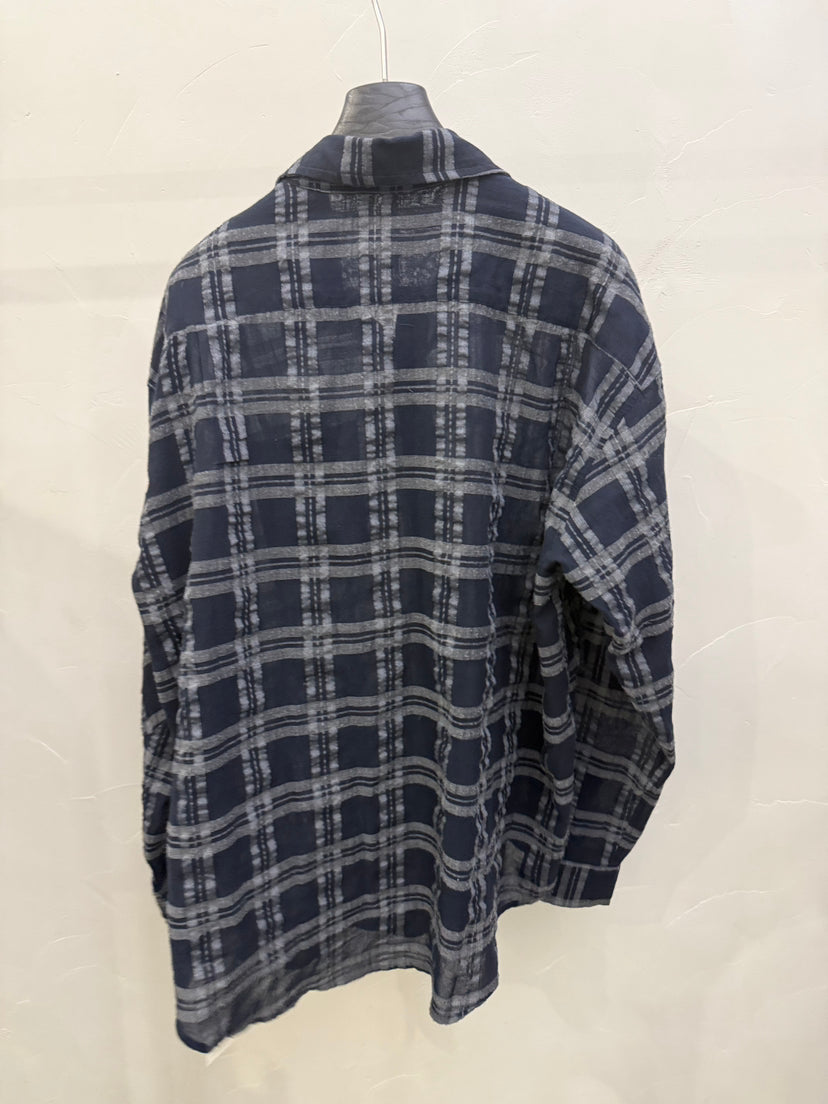 LACHER Women's Effortless Chic Plaid Shirt - Relaxed Fit Long Sleeve Button-Down Commuter Blouse