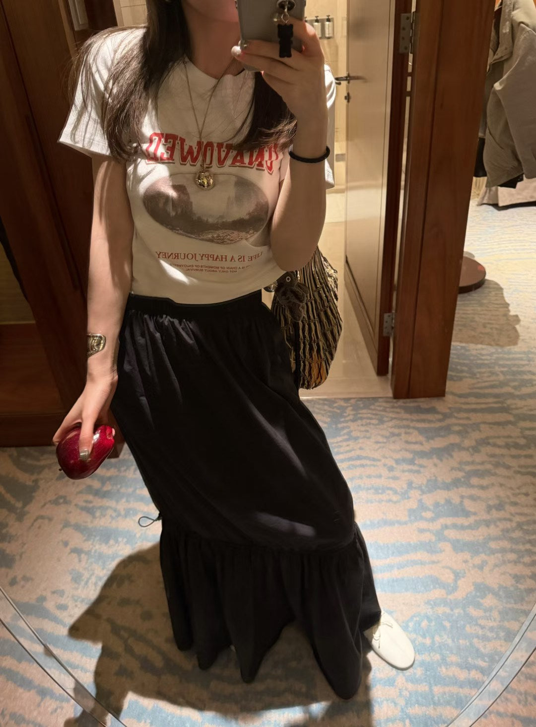 LACHER Vintage Graphic Crop T-Shirt - Retro Printed Casual Cotton Short Sleeve Tee for Women