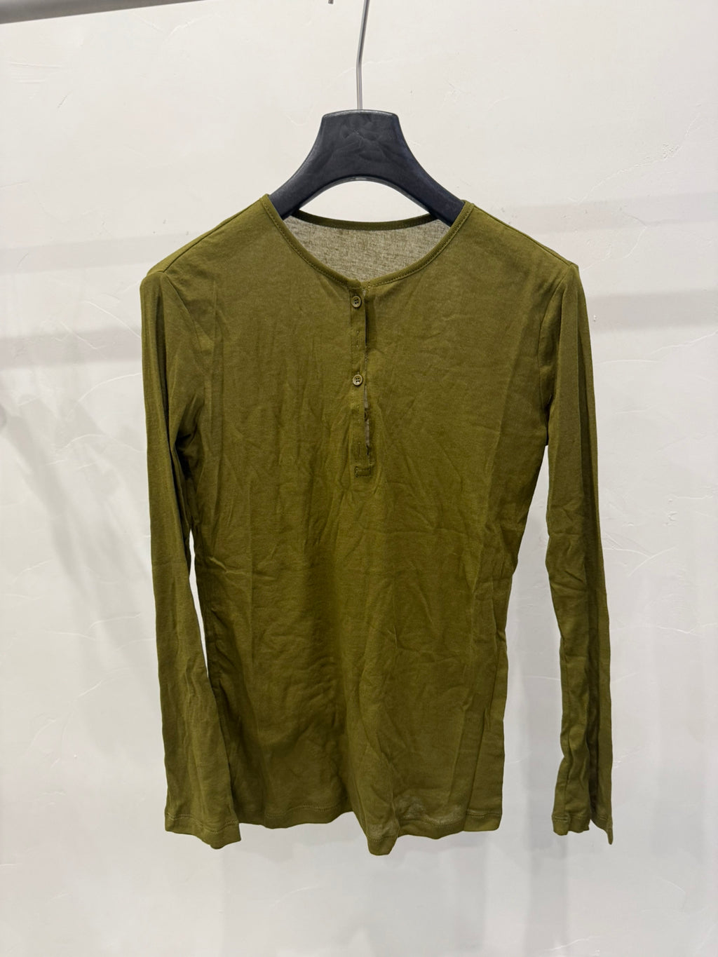 Xiaohongshu Trending! [LACHER] 6-Color High-Twist Yarn Base Layer Revival! New Colors Added, Viral Bestseller Returns! Minimalist Versatile Solid Color Base Layer Long-Sleeve T-Shirt 371D069# SYYY