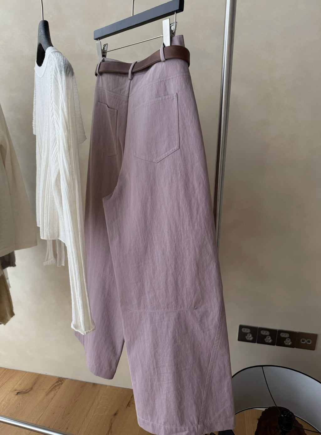 Women's High-Waisted Wide-Leg Straight Pants - Elegant Solid Color Slimming Leisure Trousers