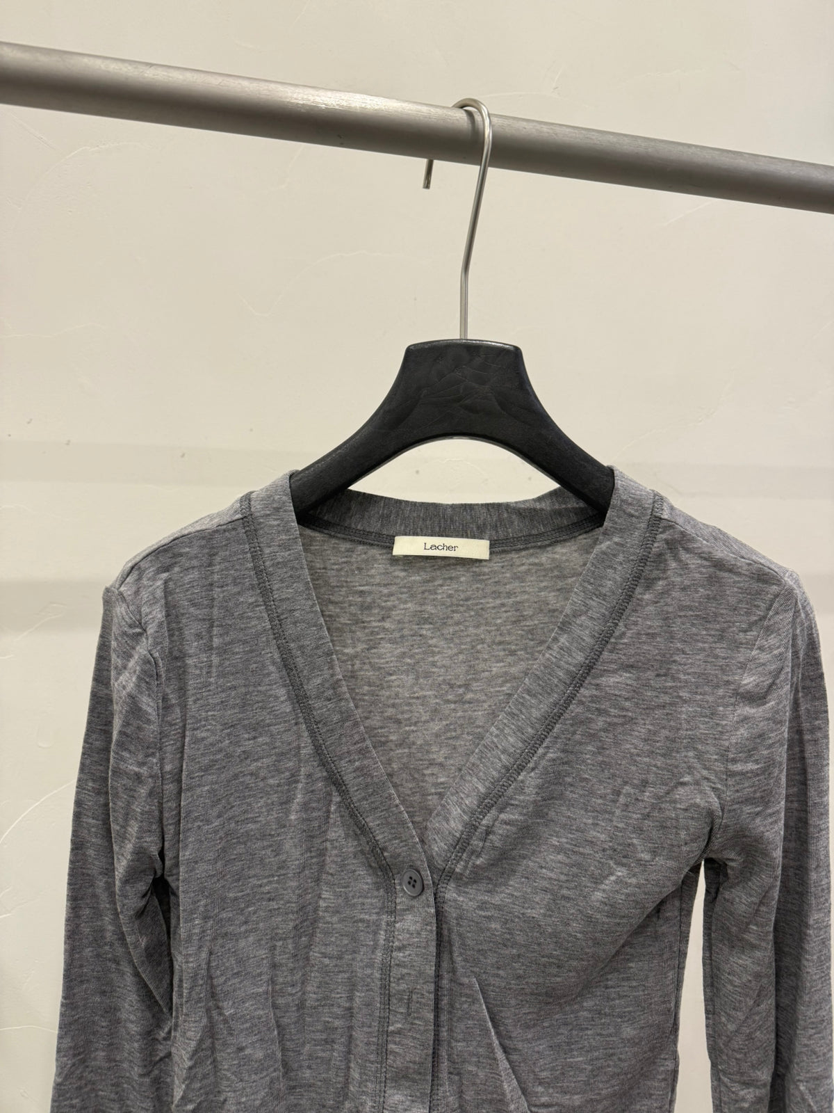 Premium Wool Blend V-Neck Slim Fit Cropped Knit Cardigan - Elegant Solid Color Spring Essential