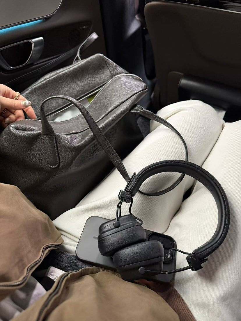 LACHER Minimalist Designer High-End Heavy Work Shoulder Bag