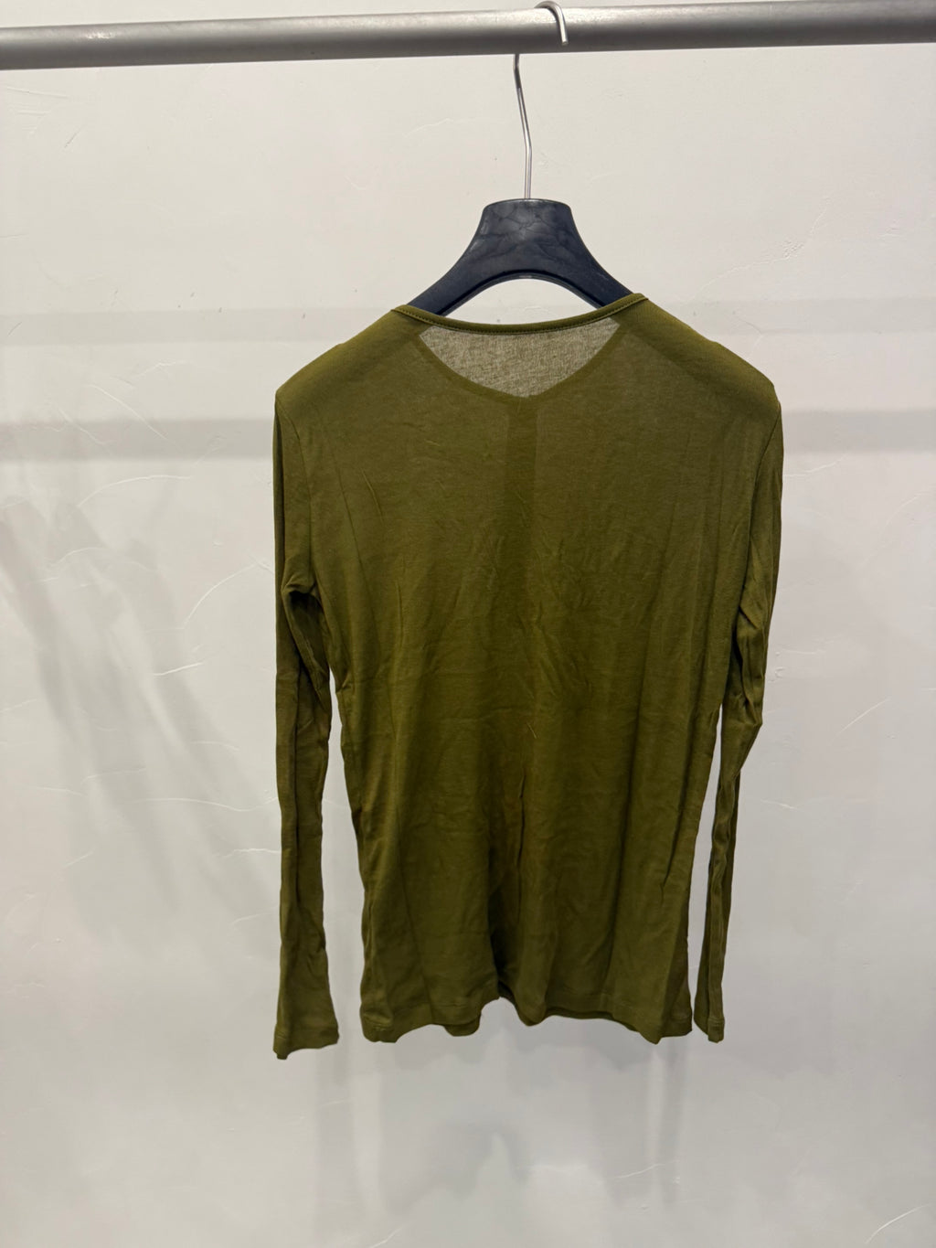 Xiaohongshu Trending! [LACHER] 6-Color High-Twist Yarn Base Layer Revival! New Colors Added, Viral Bestseller Returns! Minimalist Versatile Solid Color Base Layer Long-Sleeve T-Shirt 371D069# SYYY