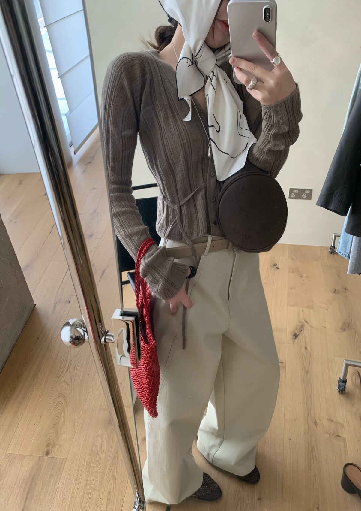 Women's High-Waisted Wide-Leg Straight Pants - Elegant Solid Color Slimming Leisure Trousers