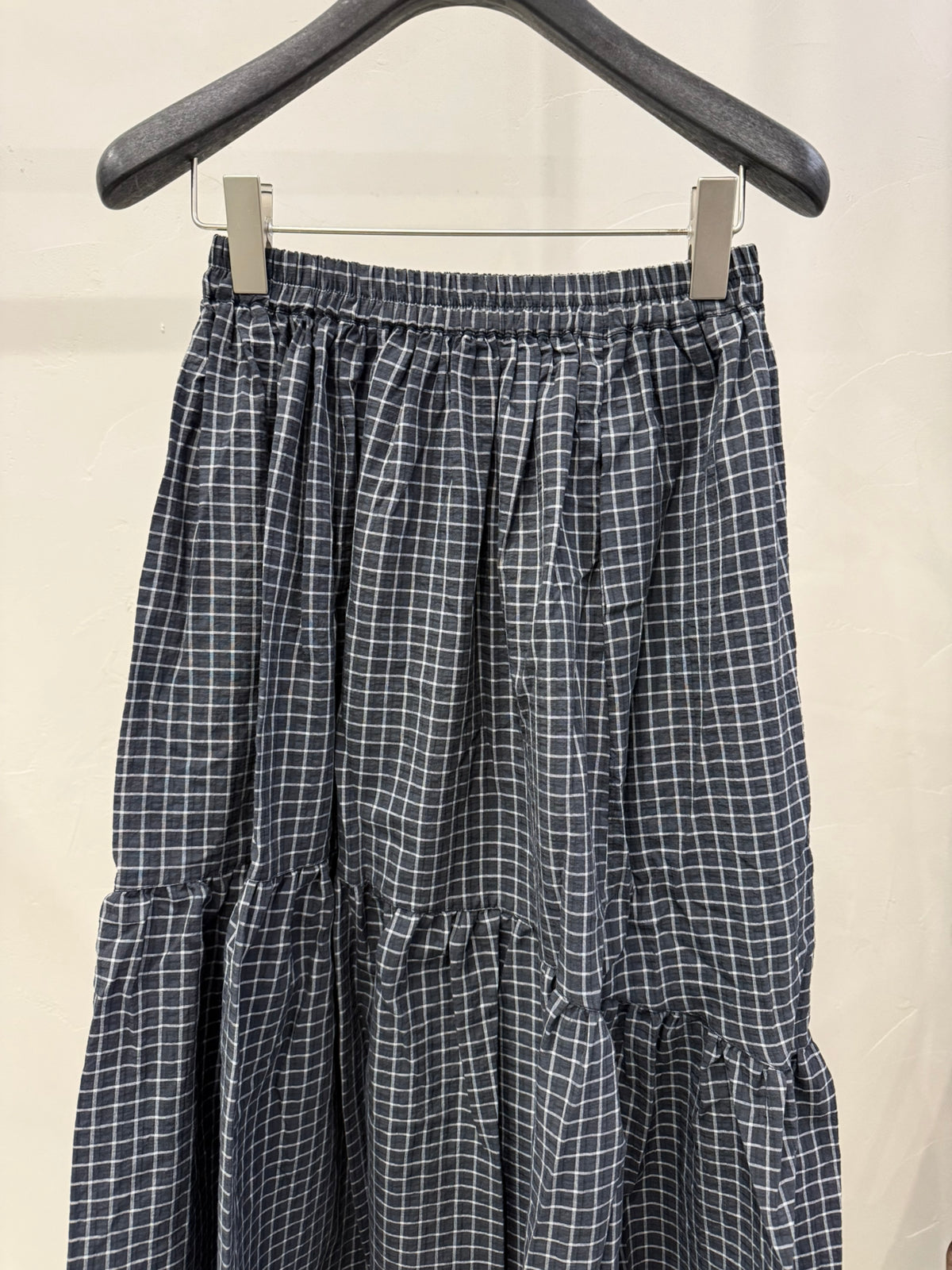 LACHER Designer Choice Plaid Maxi Skirt - Elegant A-Line Casual Long Skirt with Pockets