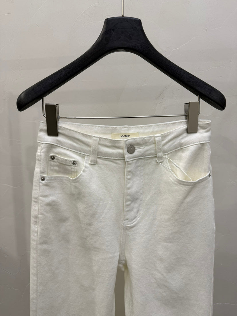 Women's High-Waisted Slimming Flare Jeans - Elegant Spring Solid Color Washed Denim Trousers