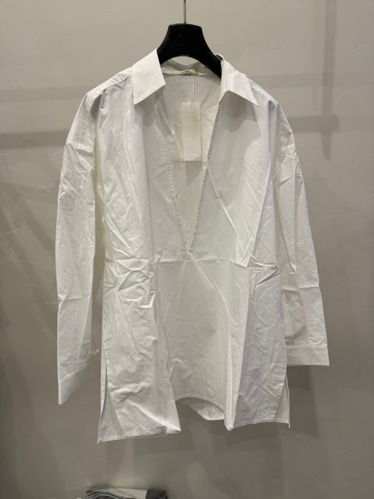 LACHER Korean Minimalist Sophisticated Long Sleeve Shirt - Trendy Business Casual Blouse