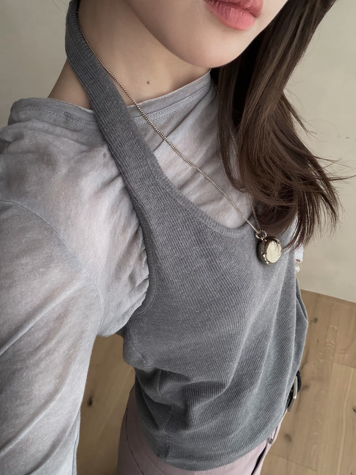 LACHER Trending Women's Tie-Dye Round Neck Long Sleeve T-Shirt - Loose Fit Versatile Spring Top