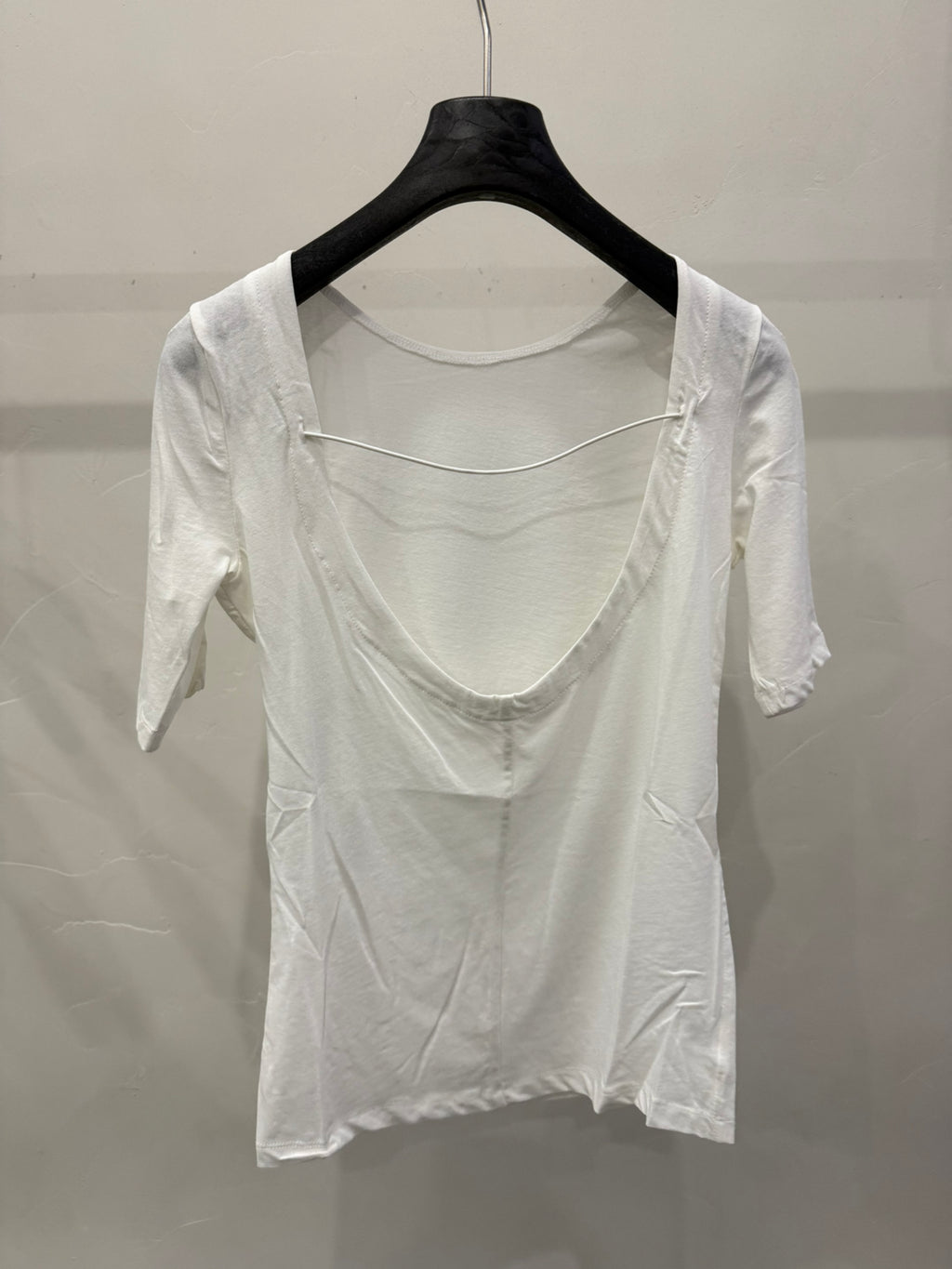 LACHER 2026 Early Spring Chic Round Neck Hollow-Out Short Sleeve T-Shirt - Elegant Loose Fit Tee