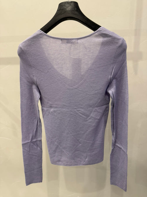 Elegant Wool Blend U-Neck Knit Sweater - Soft & Versatile Solid Color Basic Top for Women