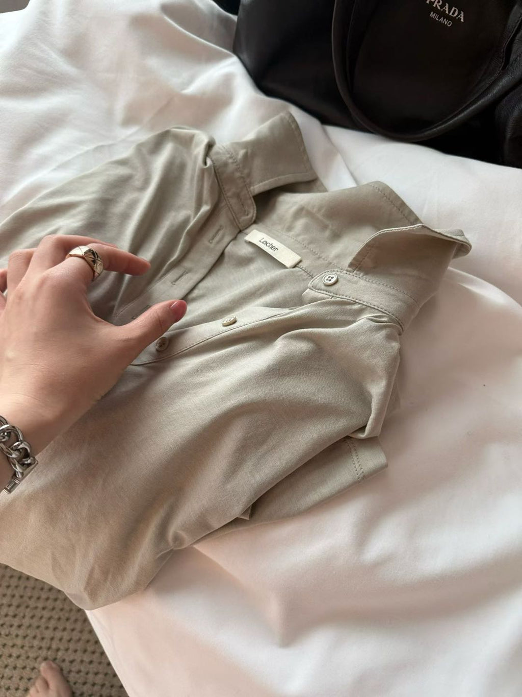 Women's Premium Minimalist Long Sleeve POLO Shirt - Elegant Loose Fit Casual Blouse