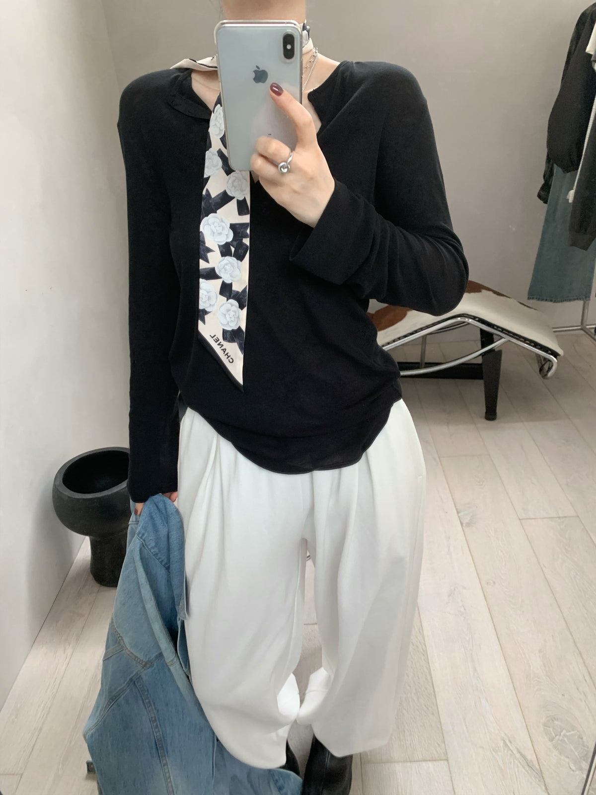 Premium Korean Style V-Neck Long Sleeve Basic Top - Elegant Loose Fit Autumn Blouse