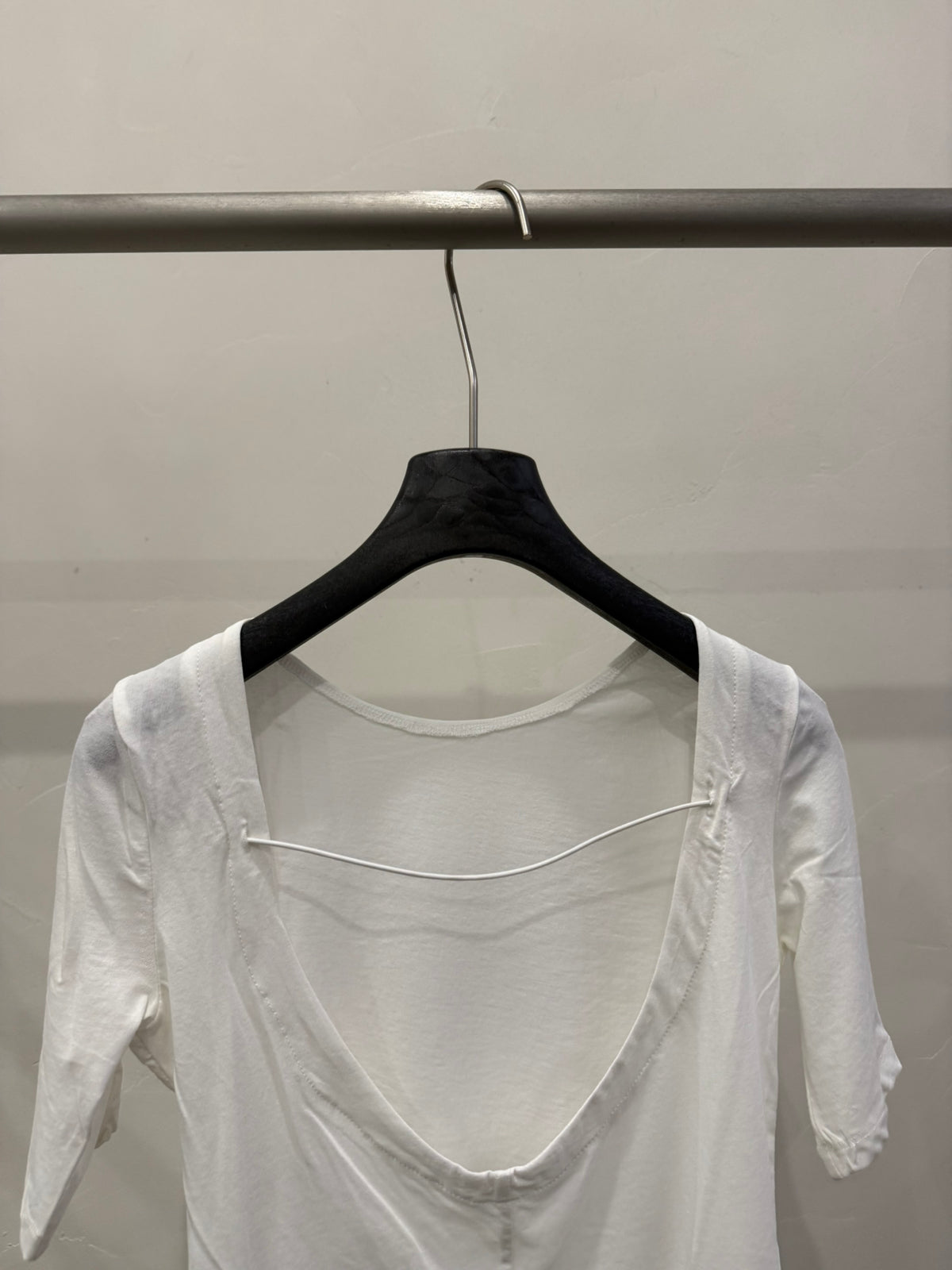 LACHER 2026 Early Spring Chic Round Neck Hollow-Out Short Sleeve T-Shirt - Elegant Loose Fit Tee