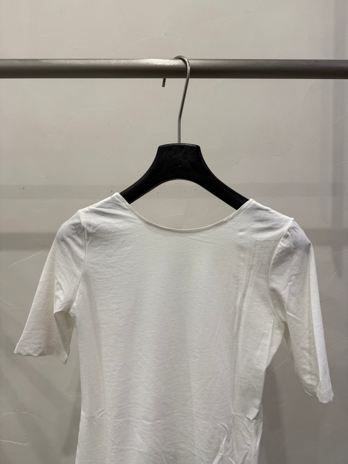 LACHER 2026 Early Spring Chic Round Neck Hollow-Out Short Sleeve T-Shirt - Elegant Loose Fit Tee